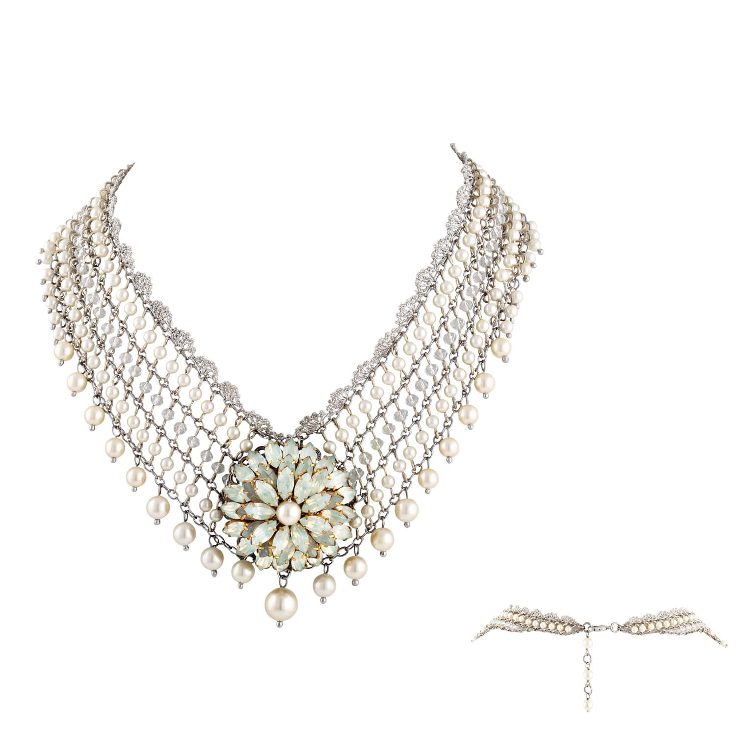 Versailles Collar- Opal Clear Pearl